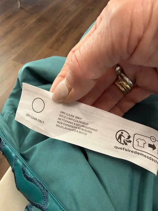 Cult Gaia Raylene Teal Lazer Cut Embroidered Strapless Midi Dress Size US6 - Picture 12 of 12